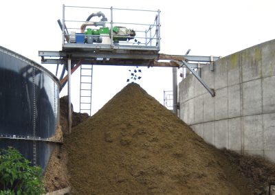 Bauer Separator in Anwendung beim Trennen der Gülle