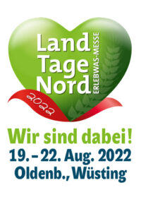 Logo der Land Tage Nord mit Informationen zur Messe