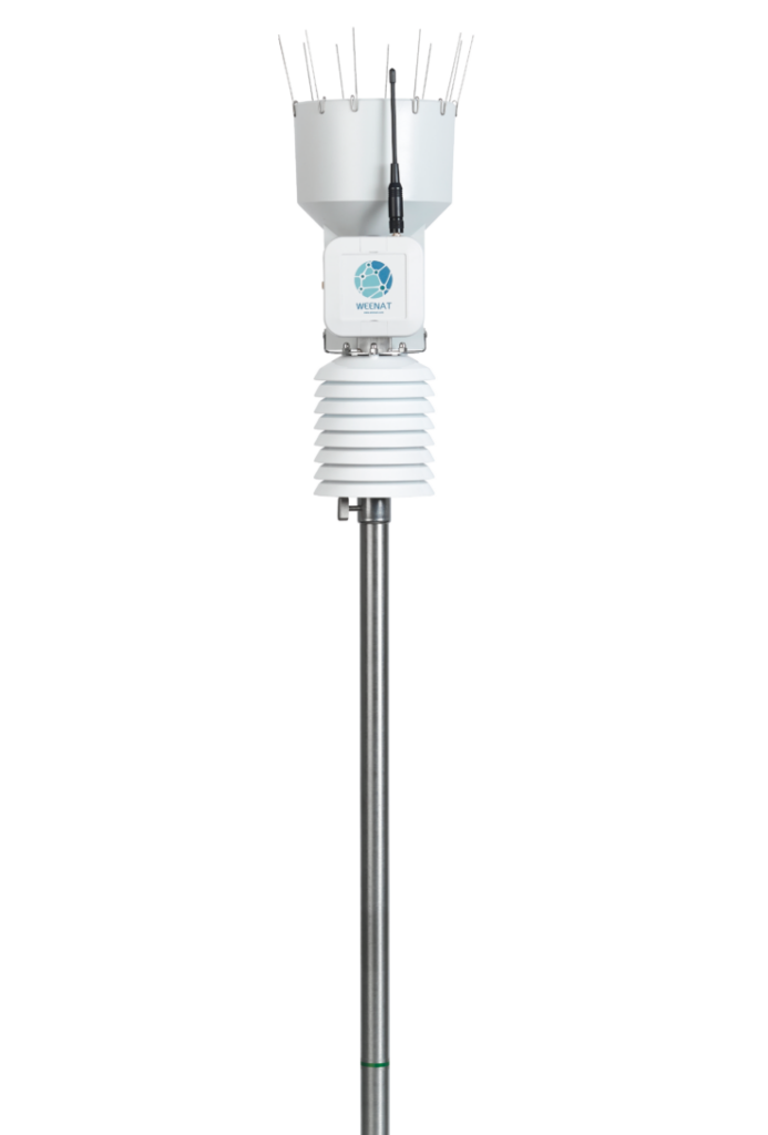 Wetterstation von Weenat freigestellt