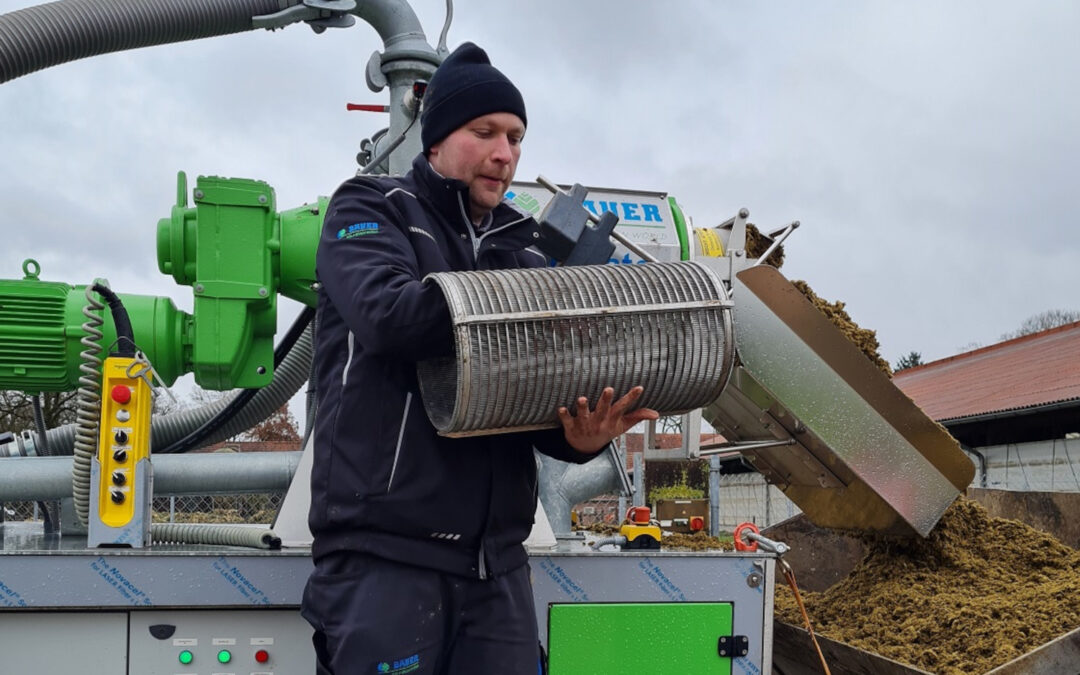 Vorführung Separator von Bauer vor Ort