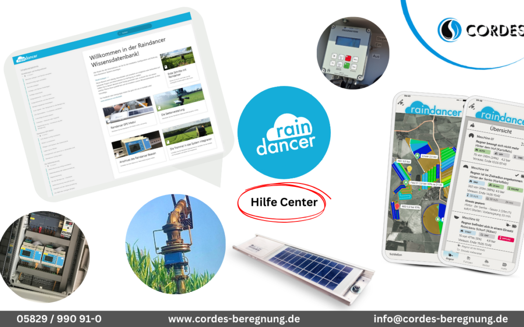 Schnelle Hilfe bei Fragen – das Raindancer Hilfe Center