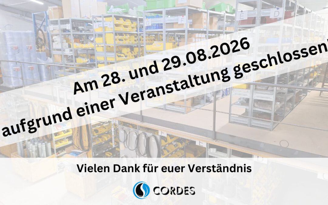 Am 28. und 29.08.2026 geschlossen