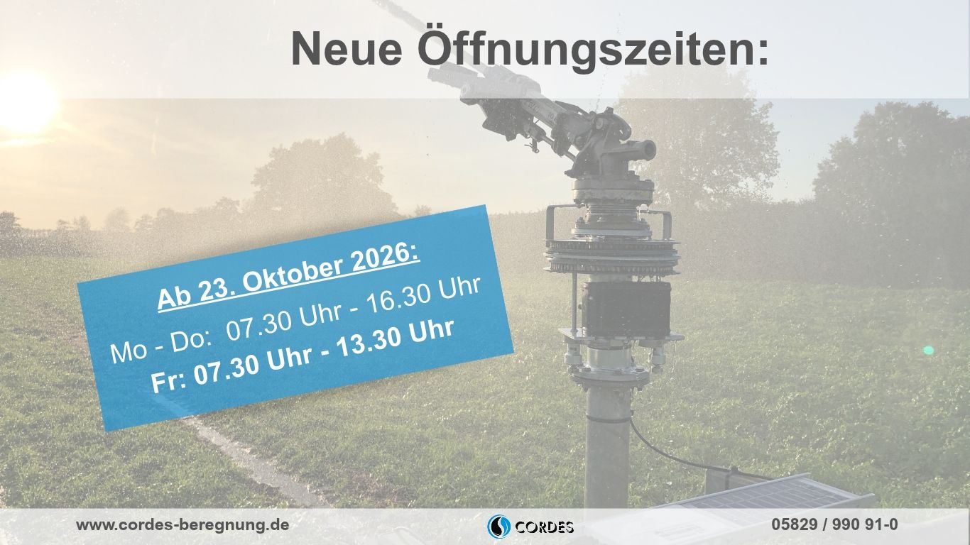 Neue Öffnungszeiten zum Saisonende 2026
